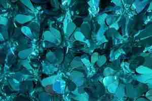 Teal Metallic Floral Sheeting 5 Yard Roll (15 feet)
