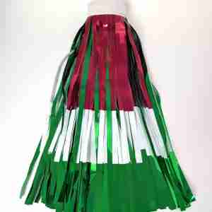 3-Ply Red/White/Green Fringe 14" drop X 10' (Red is top layer. Limited supply available.)
