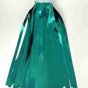 2-Ply Fringe Teal Metallic 30" drop X 14'