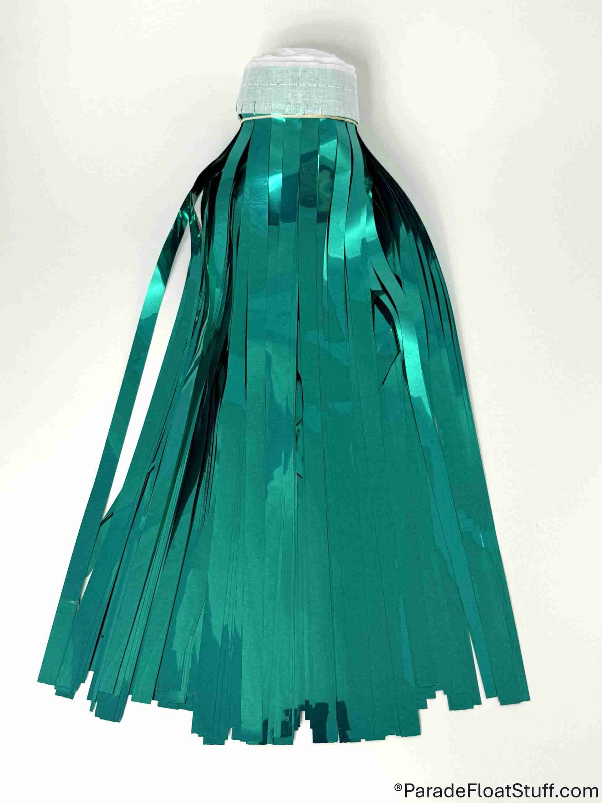2-Ply Fringe Teal Metallic 14" drop X 10'