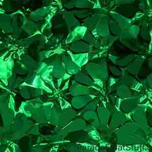 Green Metallic Floral Sheeting 5 Yard Roll (15 feet)
