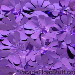 Purple Metallic Floral Sheeting 5 Yard Roll (15 feet)