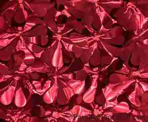 Red Metallic Floral Sheeting 5 Yard Roll (15 feet)