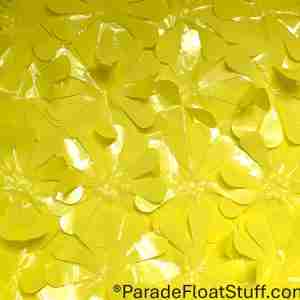 Yellow Floral Sheeting, priced per yard