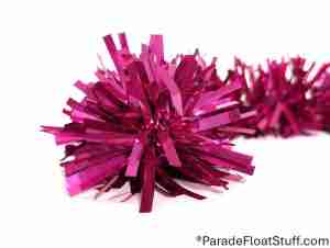 Cerise Metallic Festooning 4″ X 20′