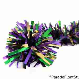 Purple/Green/Gold Metallic Festoon Combo 4”x20’
