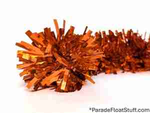 Orange Metallic Festooning 4″ X 20′