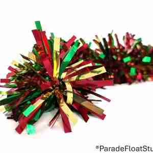 Red/Gold/Green Metallic Festoon Combo 4" x 20'
