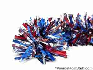 Red/Silver/Blue Metallic Festoon Combo 4" x 20'