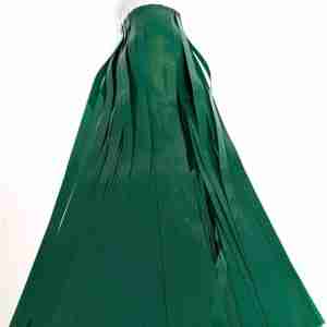 2-Ply Fringe Dark Green Vinyl 14" drop X 10'