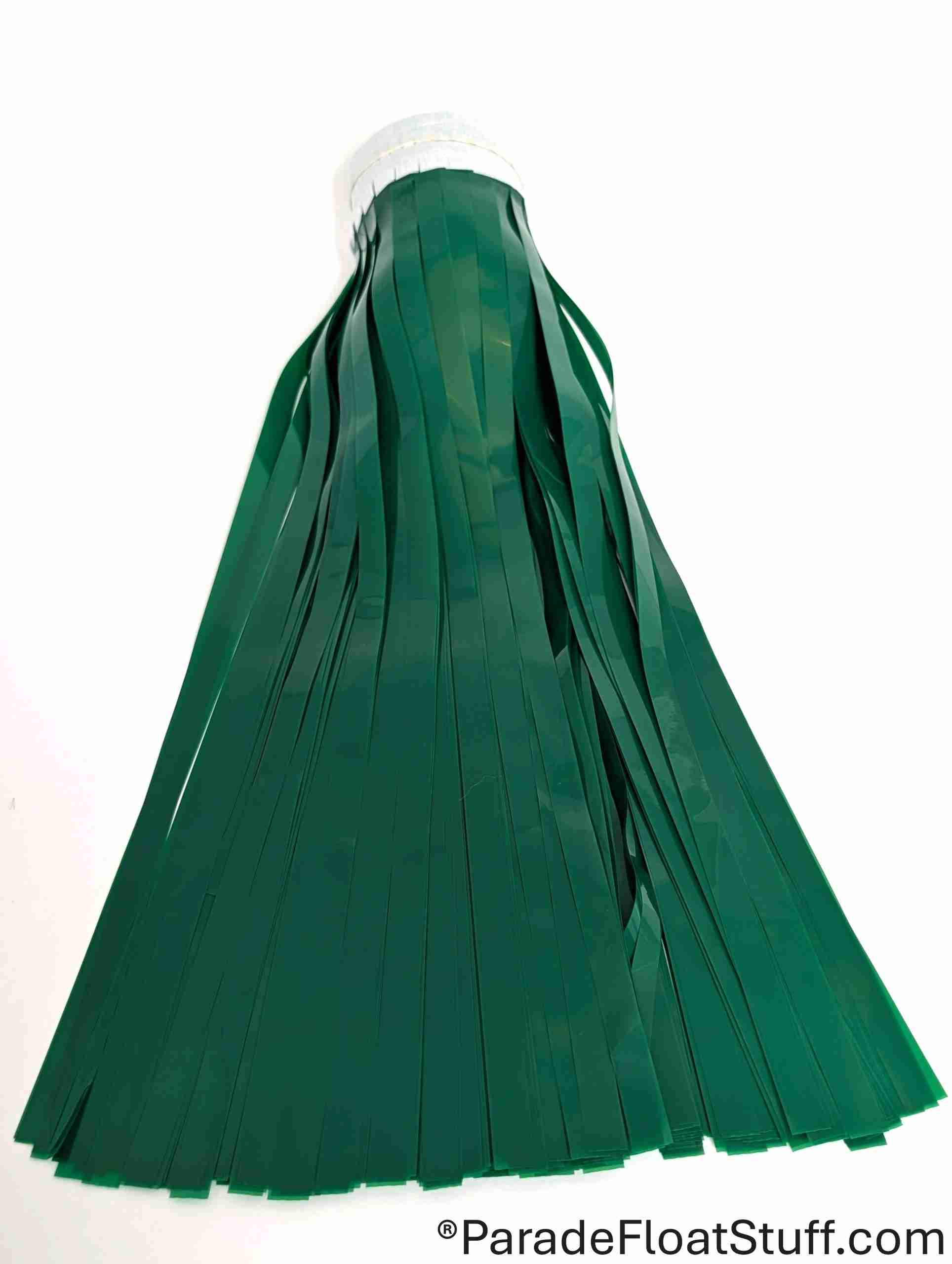 2-Ply Fringe Dark Green Vinyl 14" drop X 10'