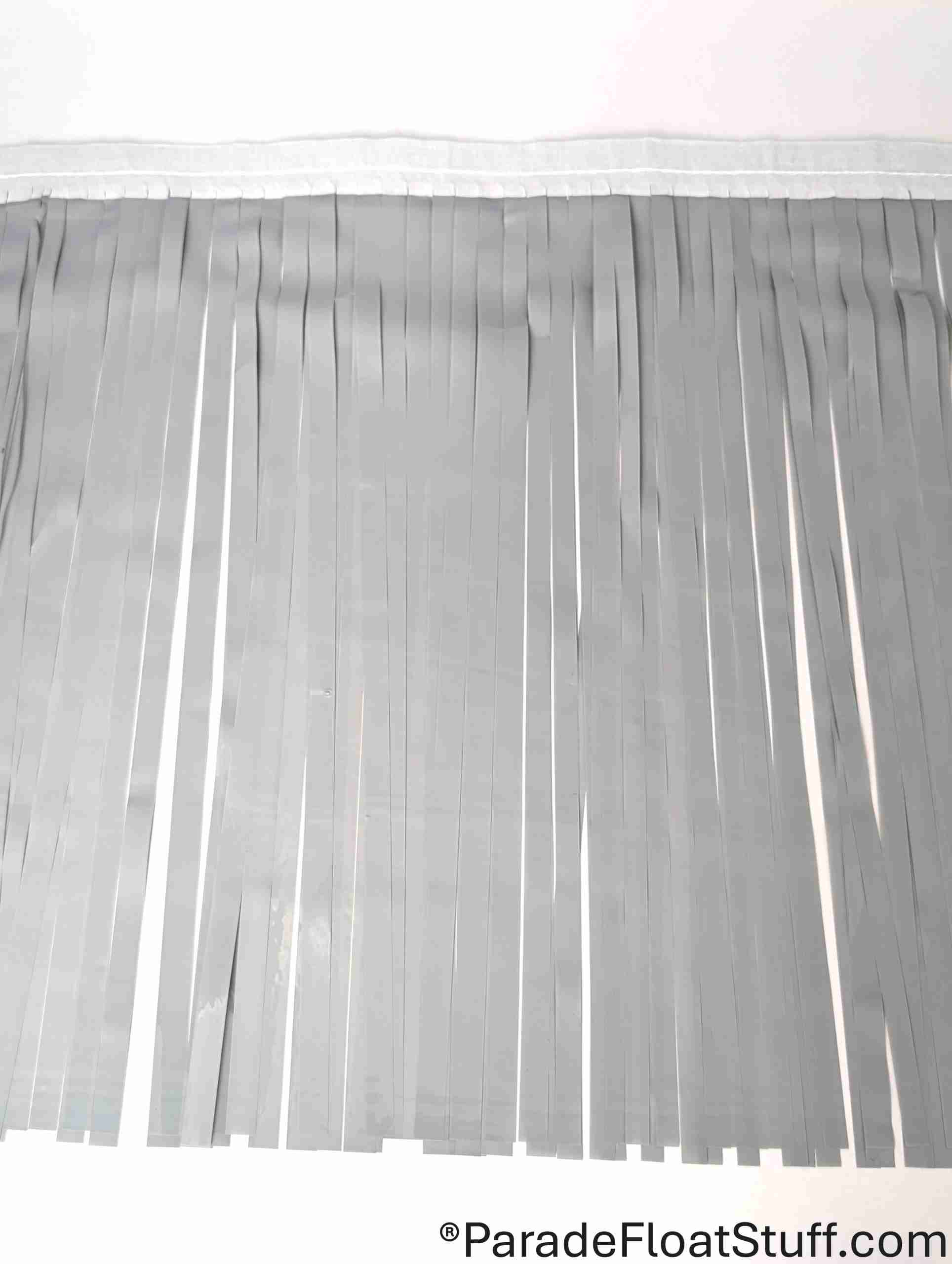 2-Ply Vinyl Light Gray Fringe 14” drop x 10’ - Image 2