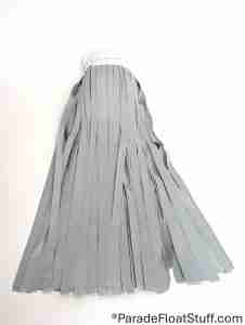 2-Ply Vinyl Light Gray Fringe 14” drop x 10’