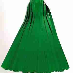 2-Ply Fringe Green Metallic 14" drop X 10'