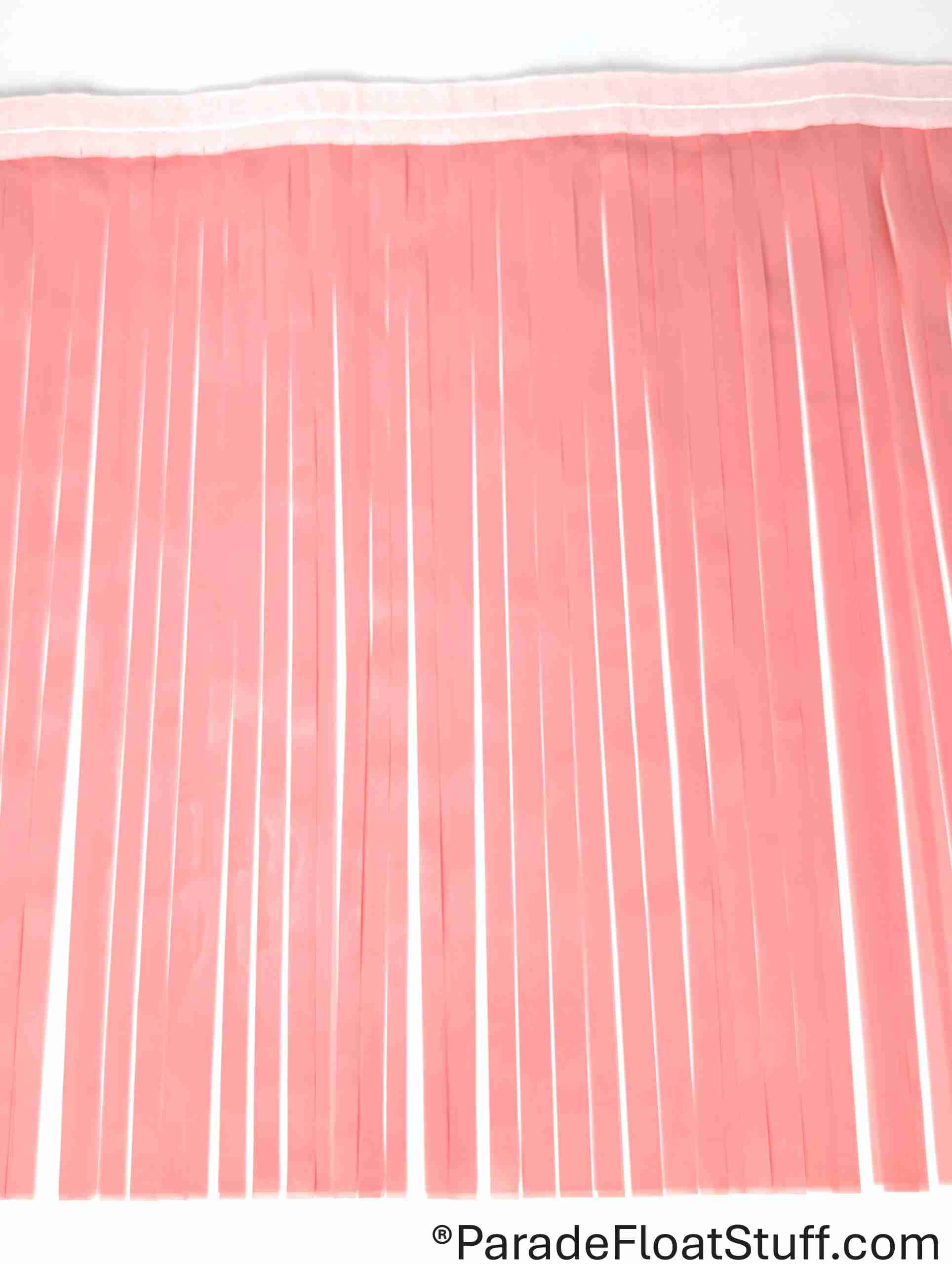 2-Ply Vinyl Light Pink Fringe 14” drop x 10’ - Image 2