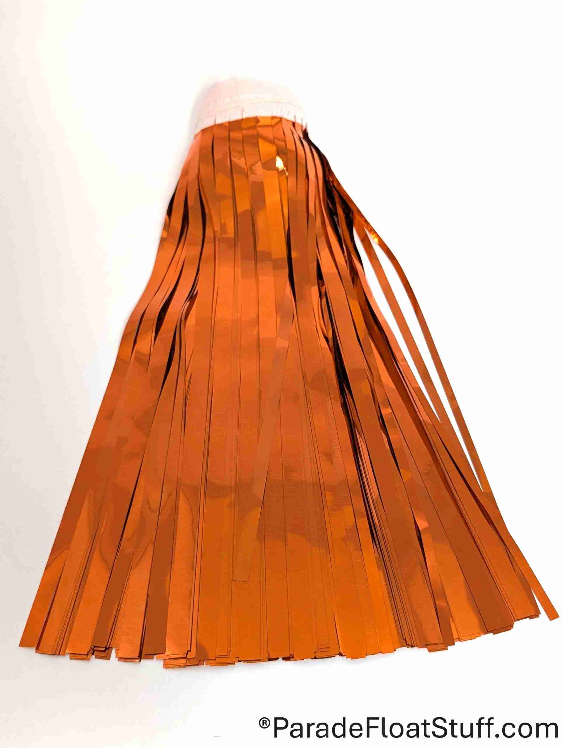 2-Ply Fringe Orange Metallic 14" drop X 10'