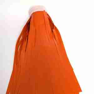 2-Ply Fringe Orange Vinyl 14" drop X 10'