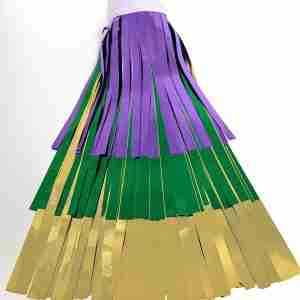 3-Ply Purple/Green/Gold Metallic 14" drop X 10'