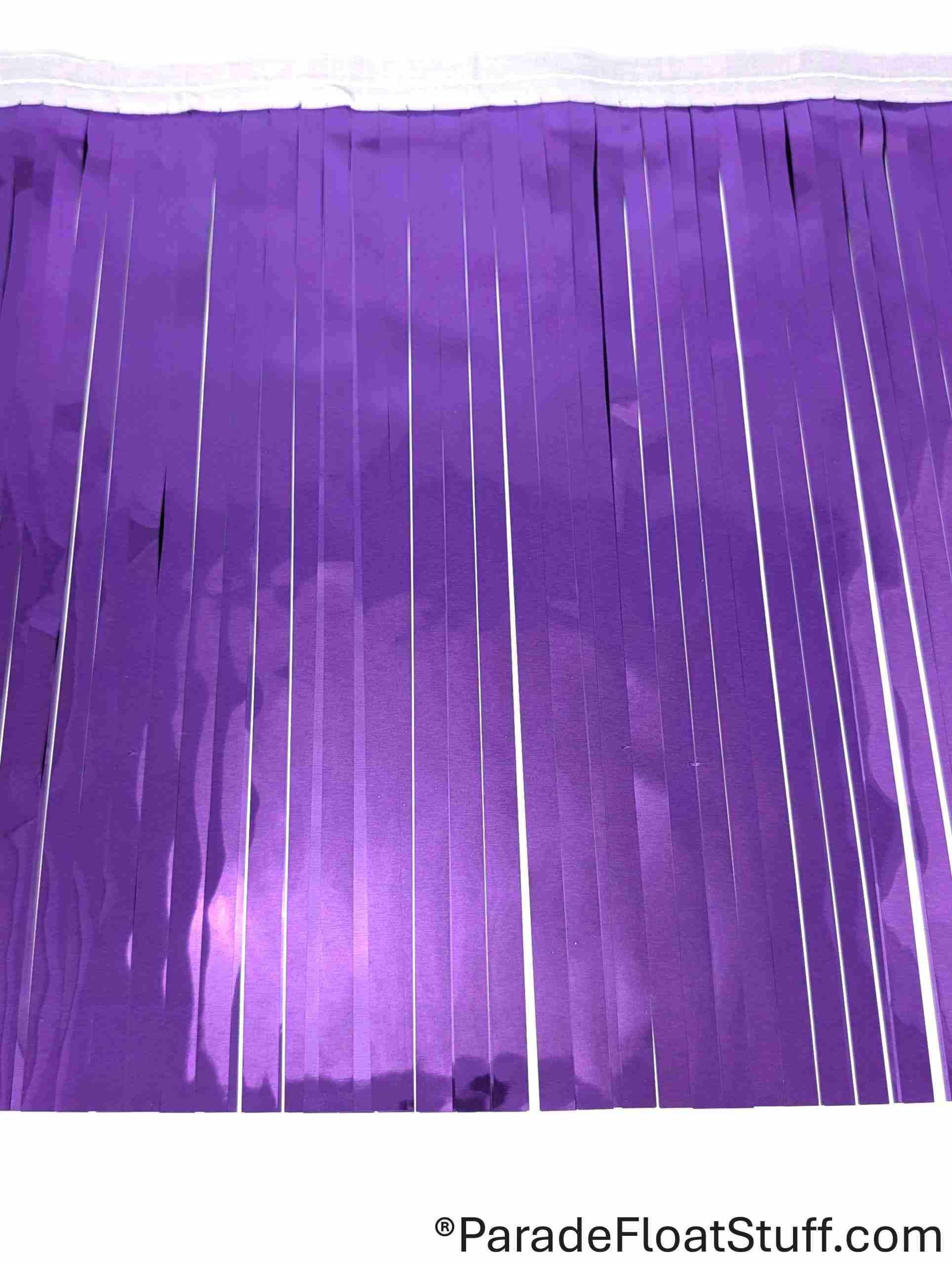 2-Ply Fringe Purple Metallic 14" drop X 10' - Image 2