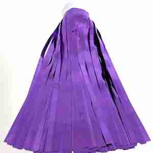 2-Ply Fringe Purple Metallic 14" drop X 10'