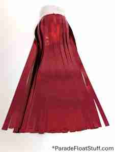 2-Ply Fringe Red Metallic 14" drop X 10'