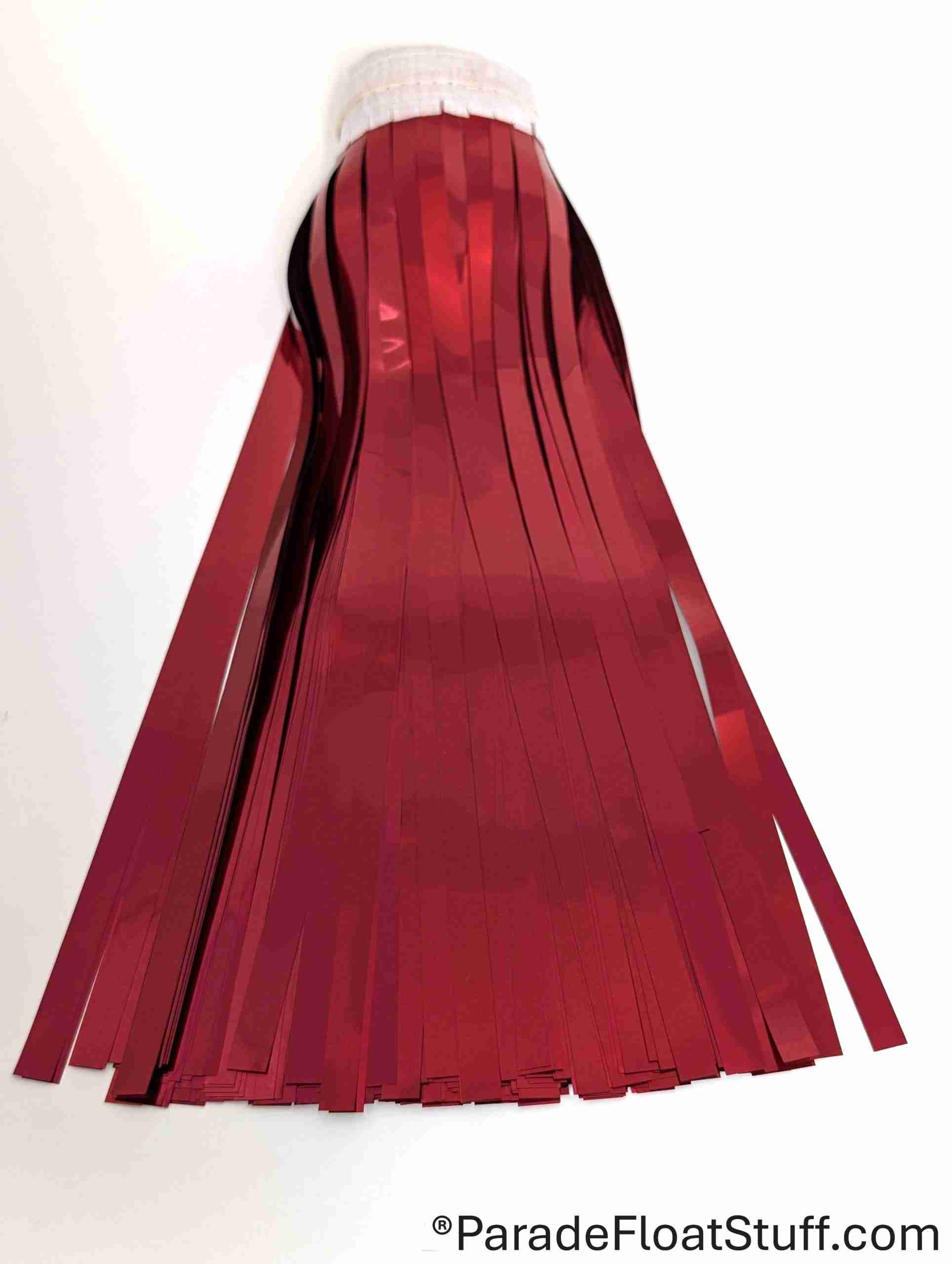 2-Ply Fringe Red Metallic 14" drop X 10'