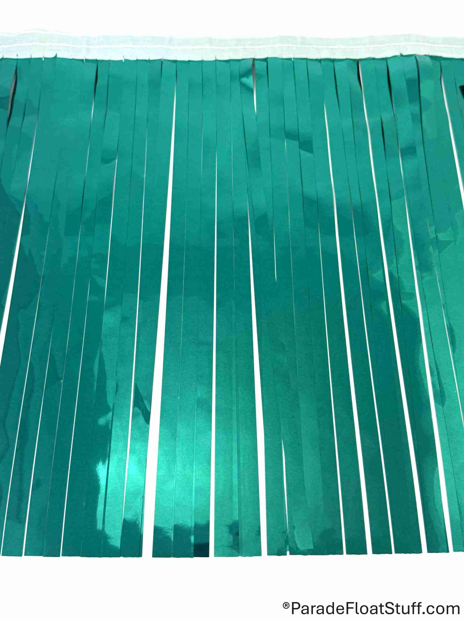 2-Ply Fringe Teal Metallic 14" drop X 10' - Image 2