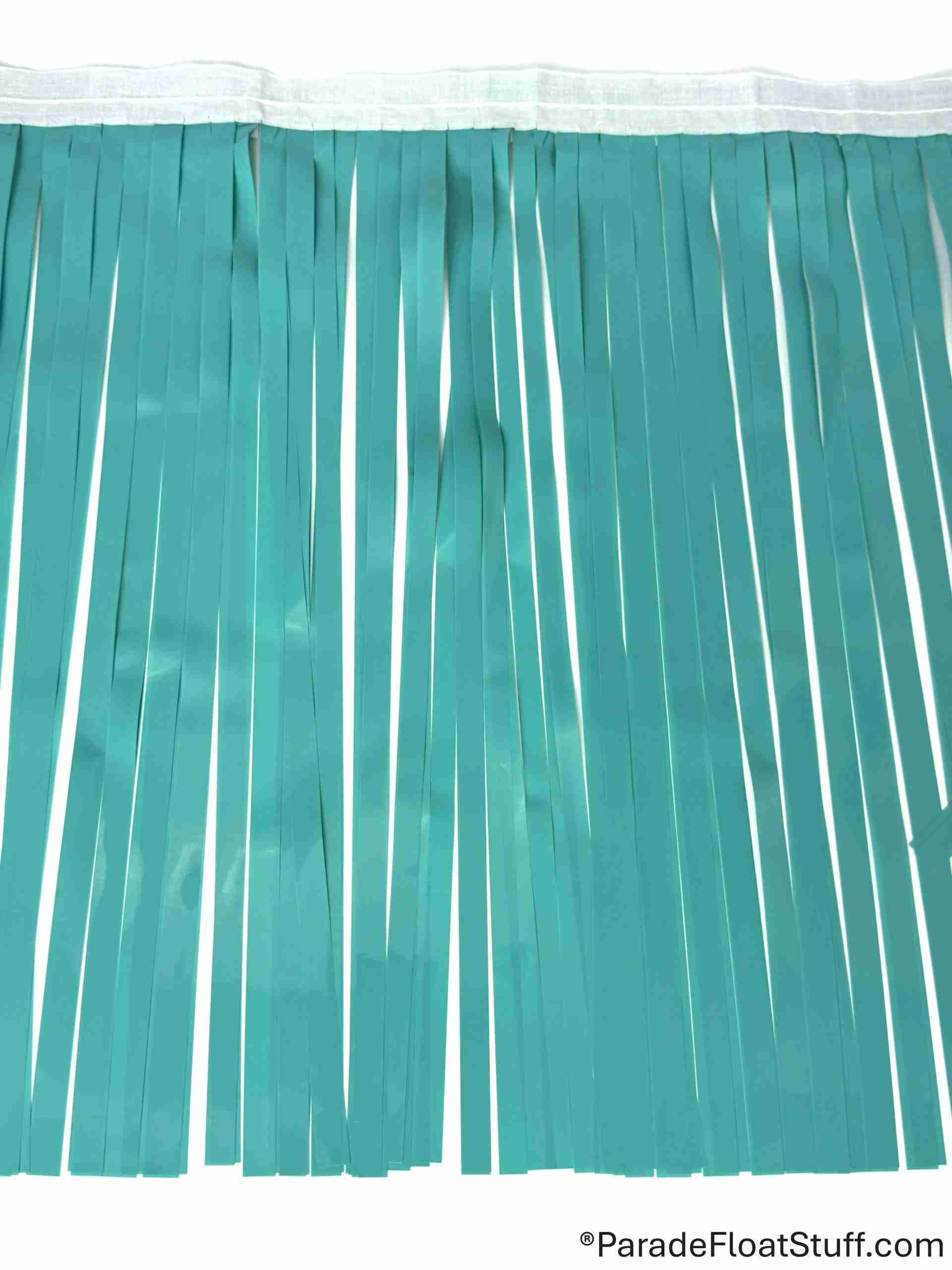 2-Ply Vinyl Teal Fringe 14” drop x 10’ - Image 2