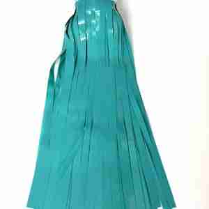 2-Ply Vinyl Teal Fringe 14” drop x 10’
