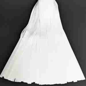 2-Ply Fringe White Vinyl 14" drop X 10'