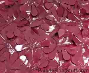 Maroon Floral Sheeting 5 Yard Roll (15 feet)