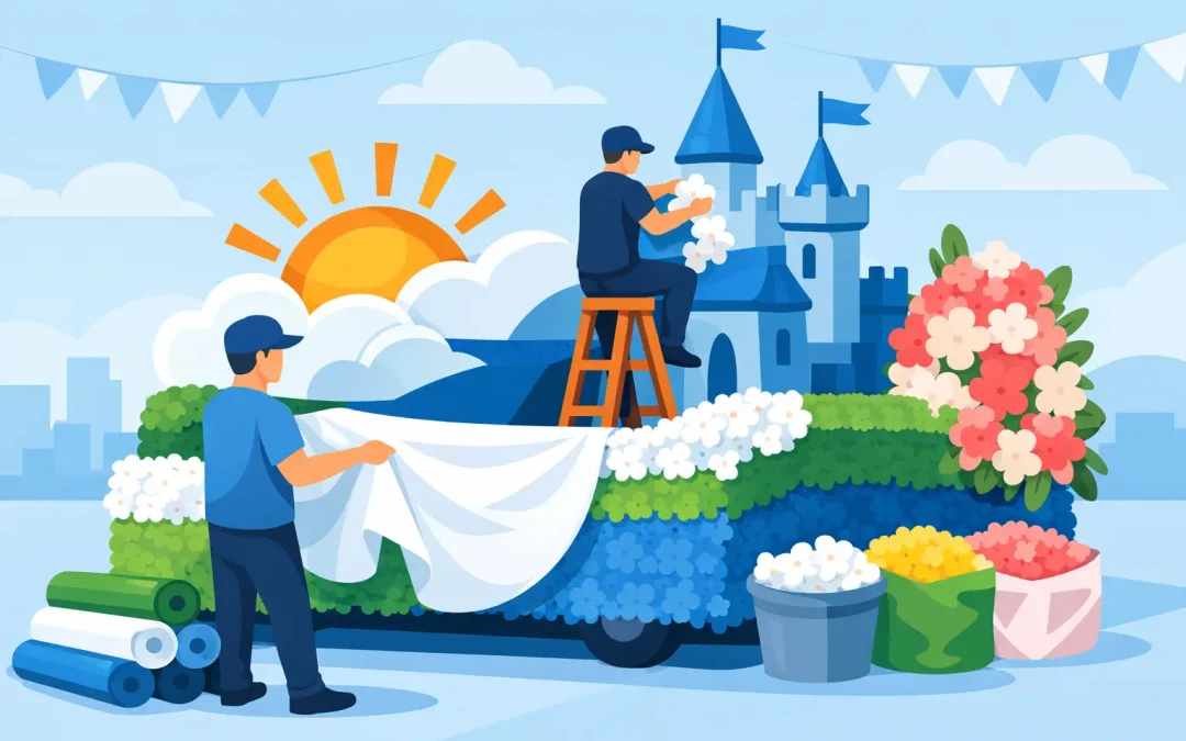 How to Cover a Float for a Clean Parade Finish