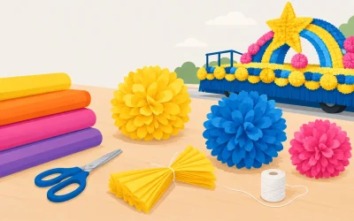 How to Make Deco Puffs for Parade Floats