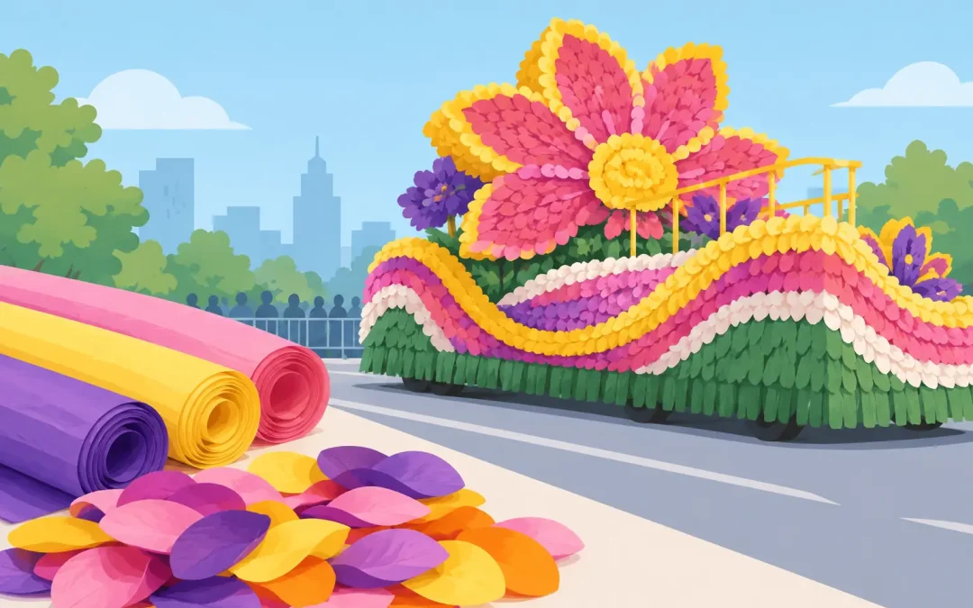 What Is Petal Paper for Parade Float Decorating?