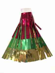 3-Ply Red/Green/Gold Metallic 14" drop X 10'