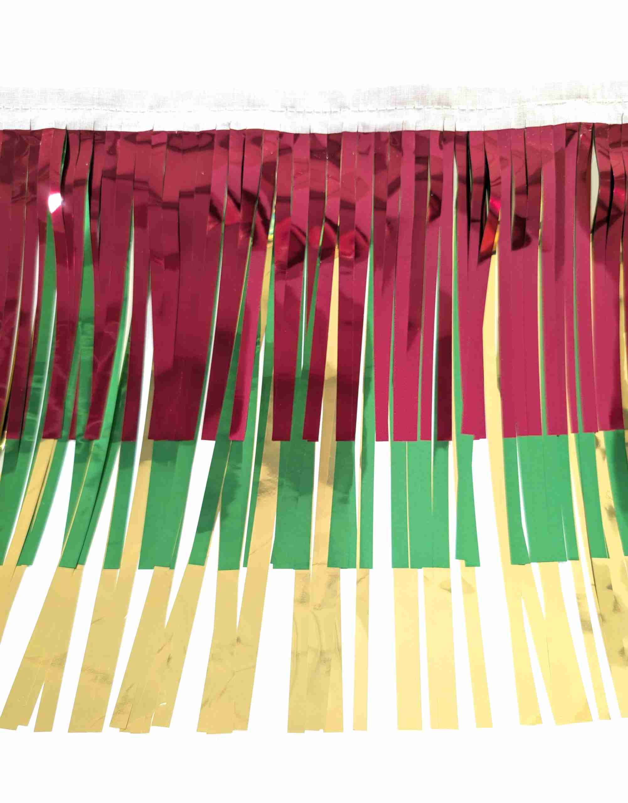 3-Ply Red/Green/Gold Metallic 14" drop X 10' - Image 2